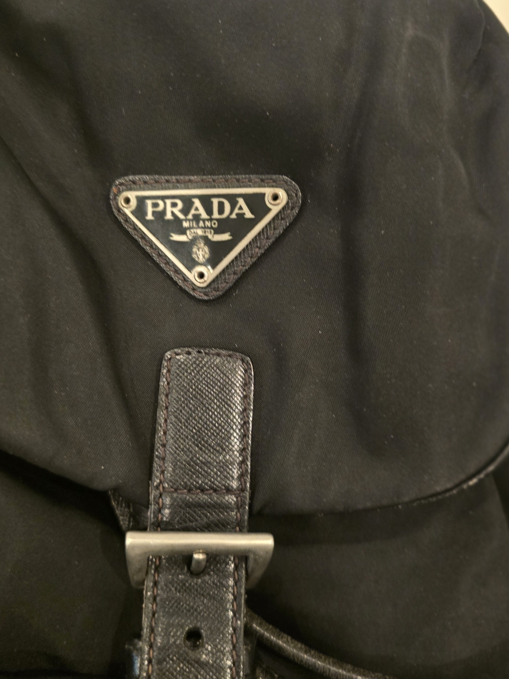 Prada Black Nylon Drawstring Backpack - Picture 11 of 16
